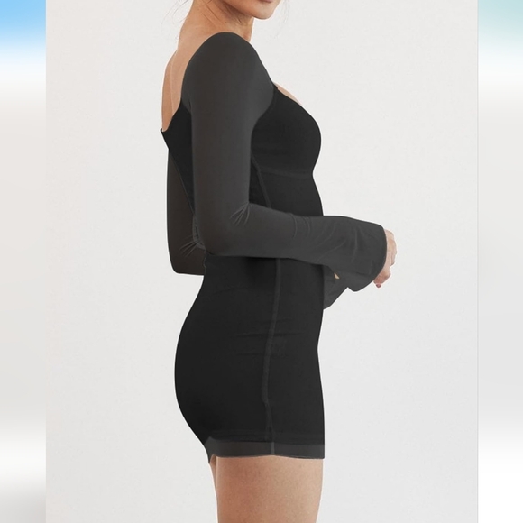 Mesh Sleeve Dress - Picture 4 of 5